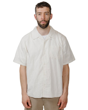 Norse Projects Carsten Relaxed Dobby Check Shirt Ecru model front