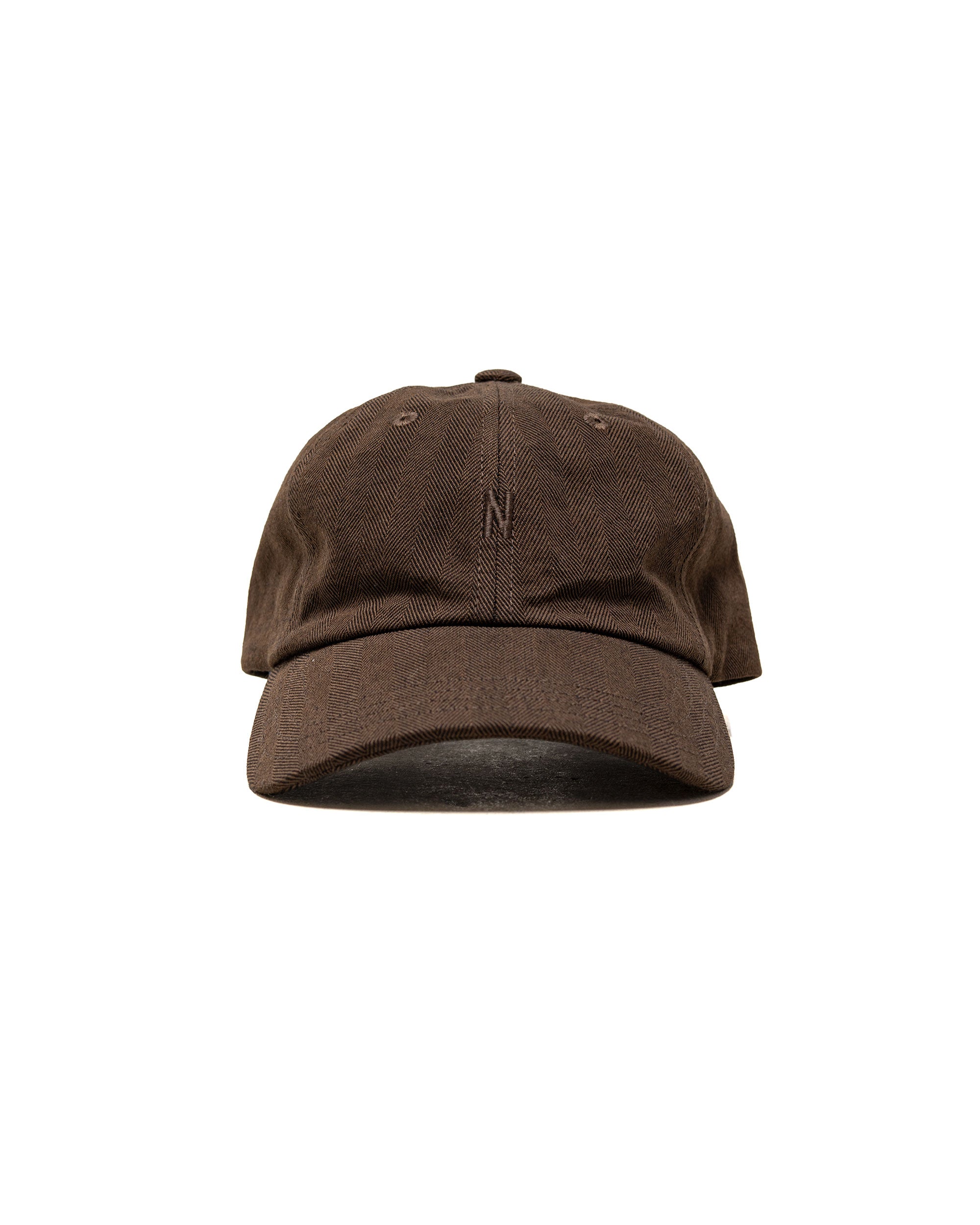 Norse Projects Cotton Wool Herringbone Twill 6-Panel Cap Delicioso Bro