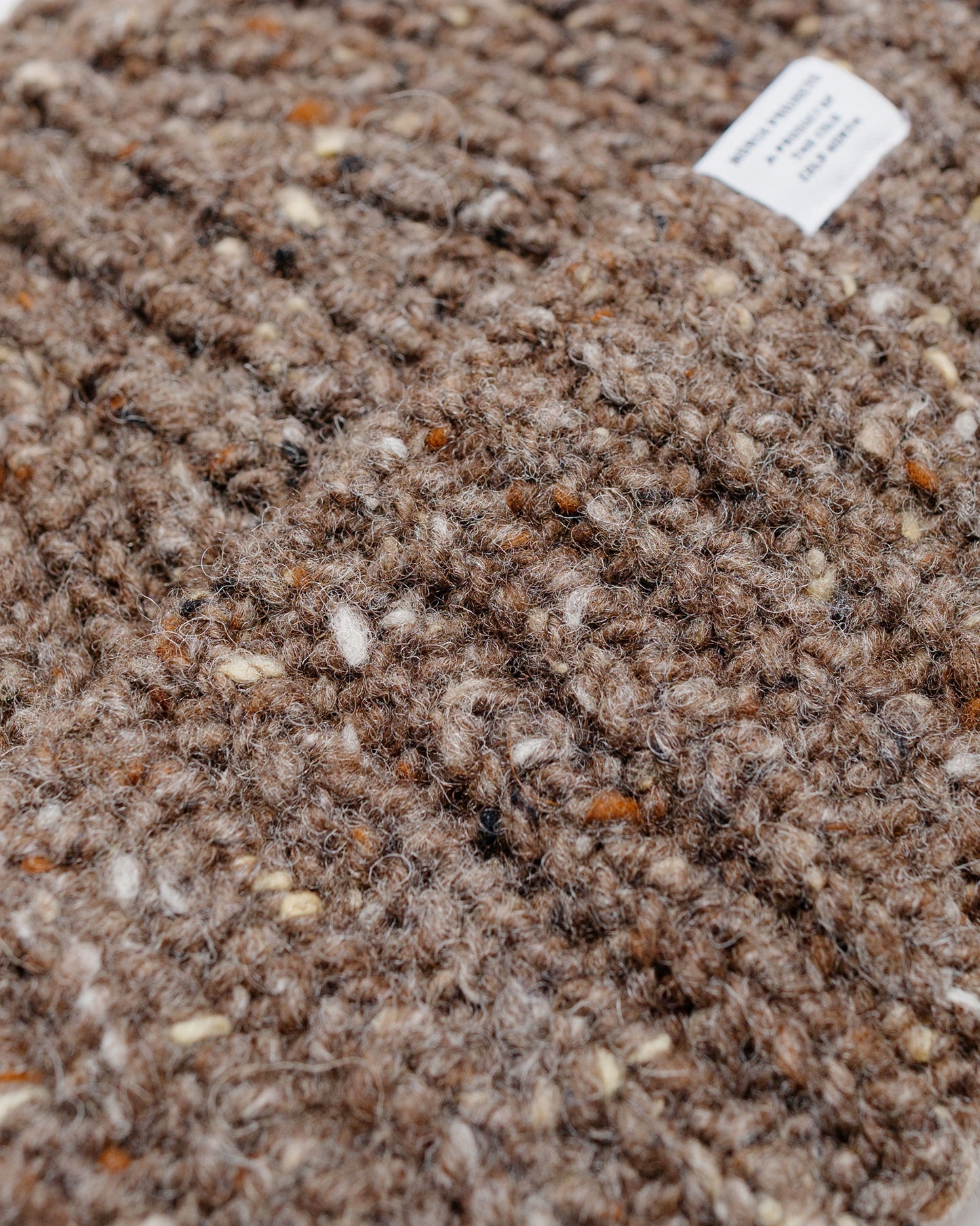 Norse Projects Daniel Donegal Rib Beanie Seal Brown