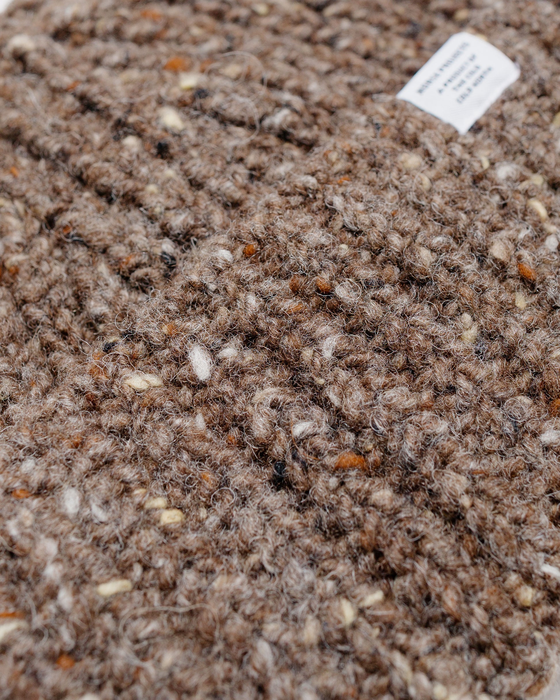 Norse Projects Daniel Donegal Rib Beanie Seal Brown