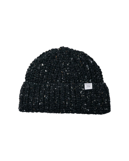 Norse Projects Donegal Wool Rib Beanie Charcoal Melange