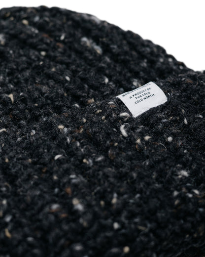 Norse Projects Donegal Wool Rib Beanie Charcoal Melange