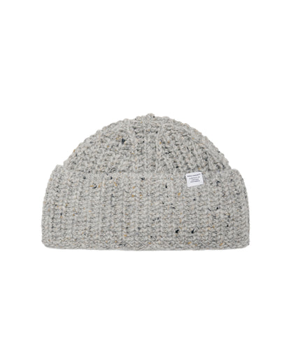 Norse Projects Donegal Wool Rib Beanie Light Grey Melange