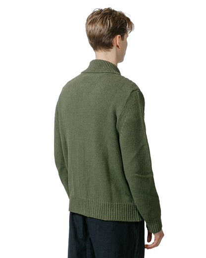 Norse Projects Erik Cotton Jacket Ivy Green model back