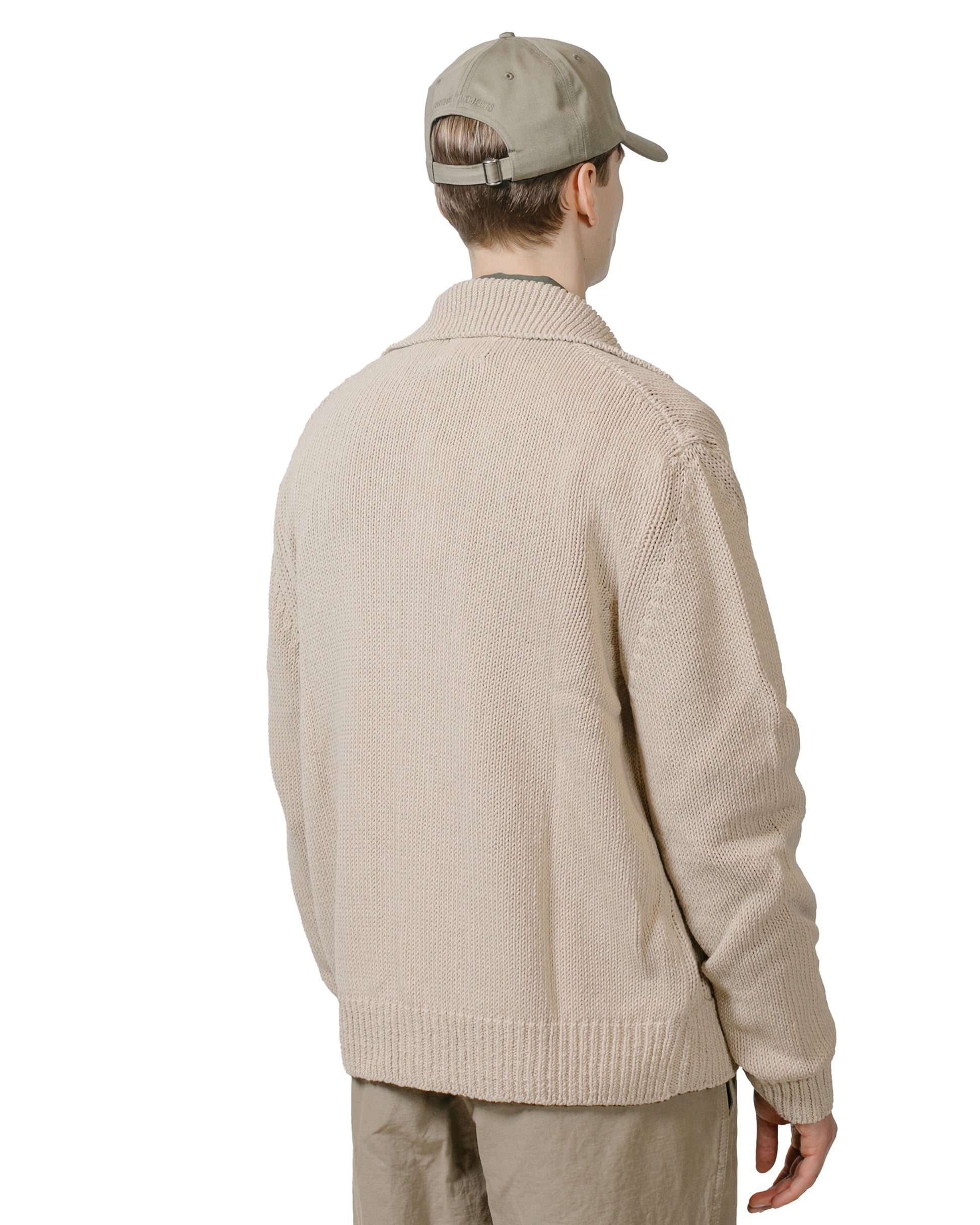 Norse Projects Erik Cotton Jacket Tan model back