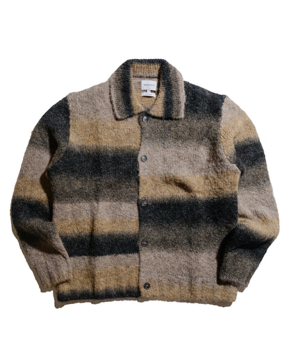 Norse Projects Erik Gradient Alpaca Wool Jacket Utility Khaki