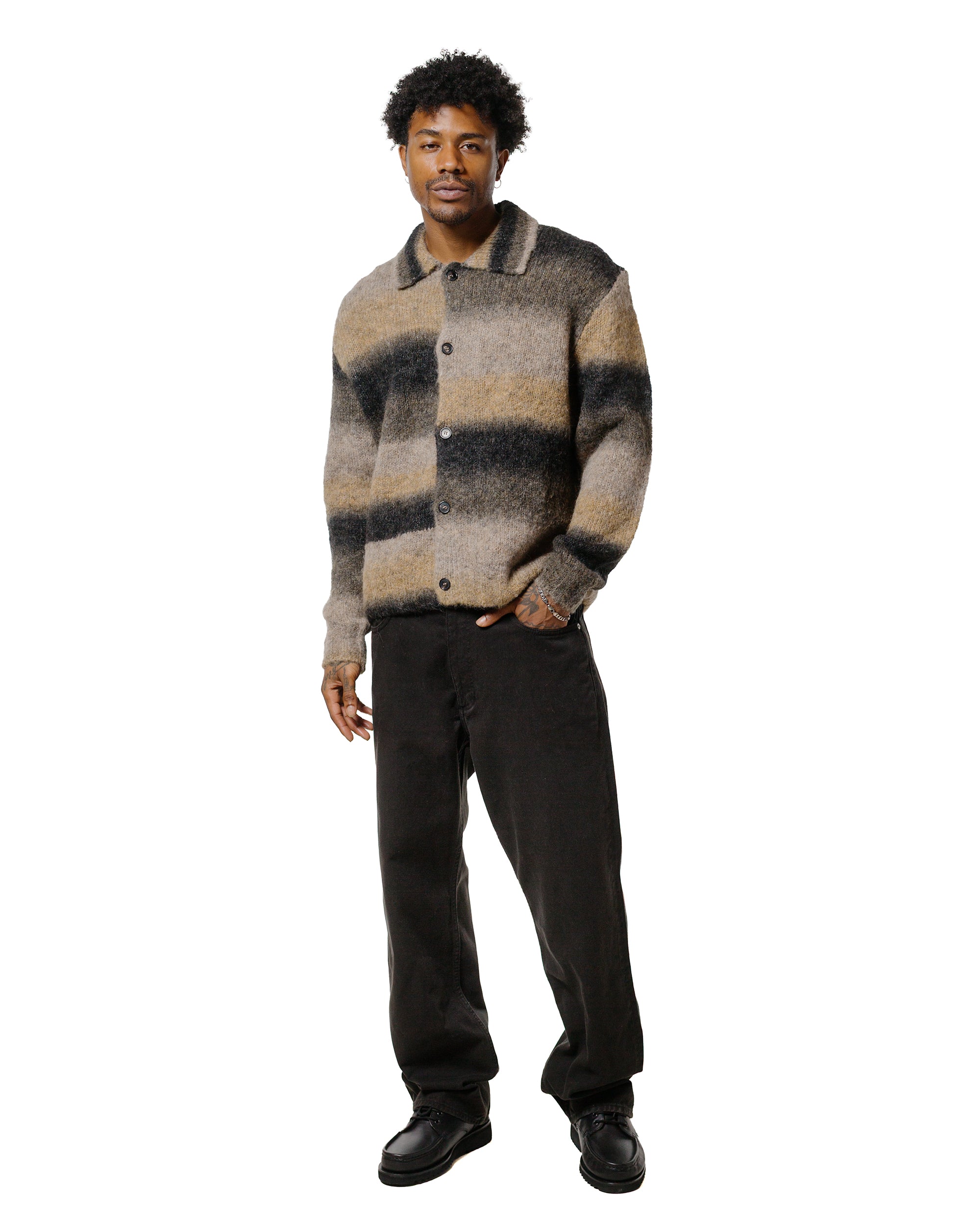 Norse Projects Erik Gradient Alpaca Wool Jacket Utility Khaki