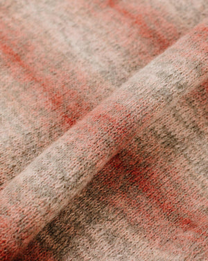 Norse Projects Erik Space Dye Knit Jacket Blood Orange Fabric