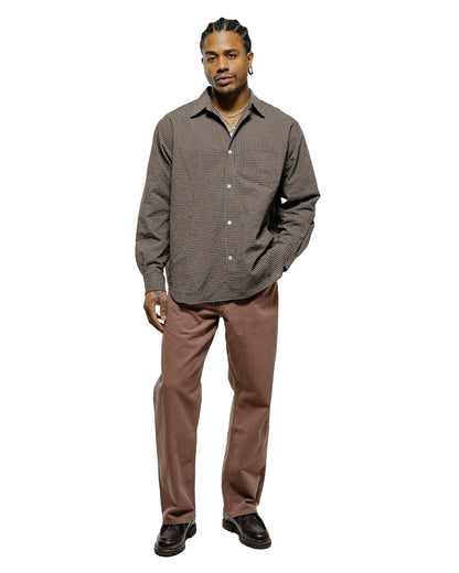 lost & found Norse Projects Norse Projects Espevik Check Oversized Shirt Taupe