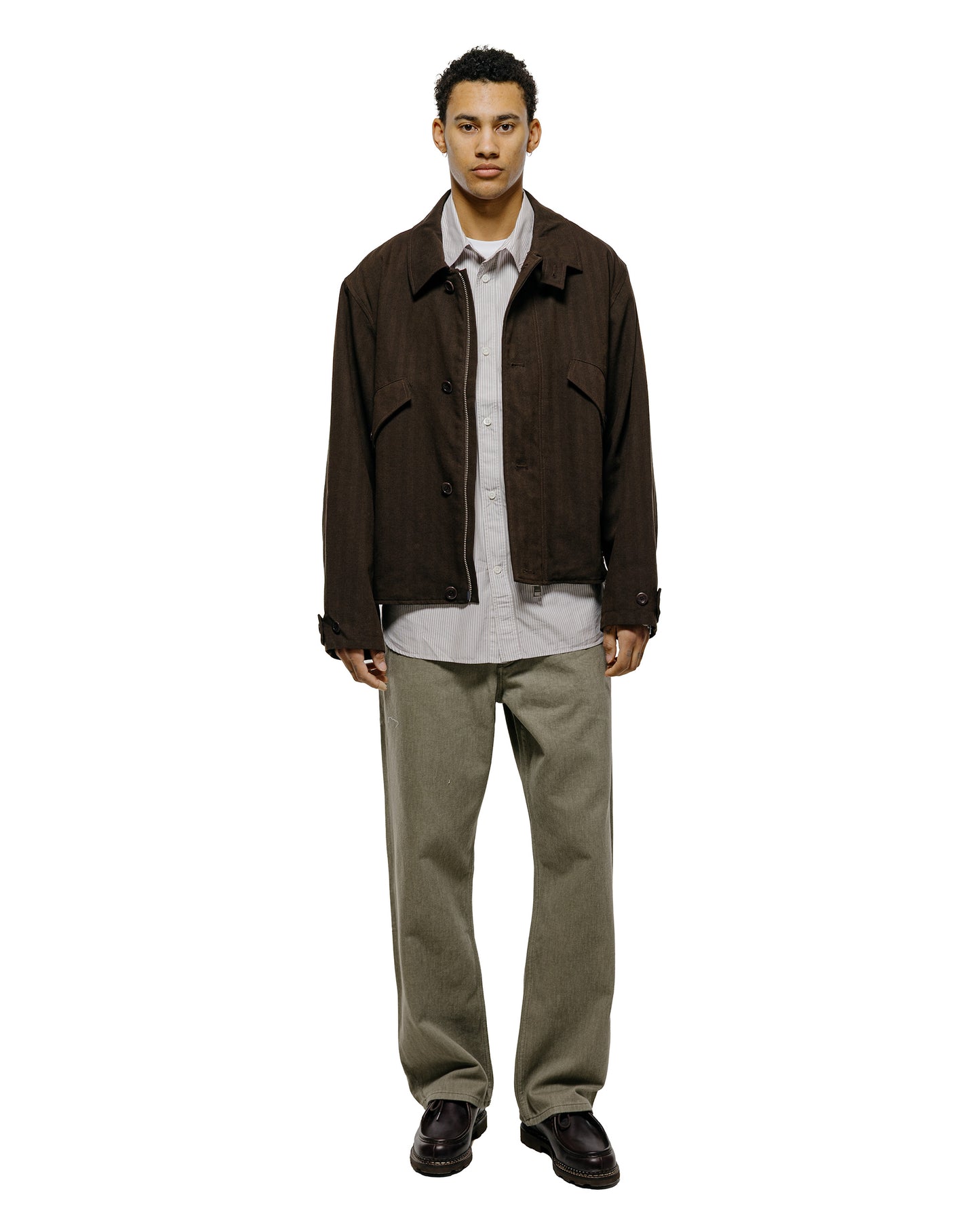 Norse Projects Espevik Fine Oversize Shirt Walnut