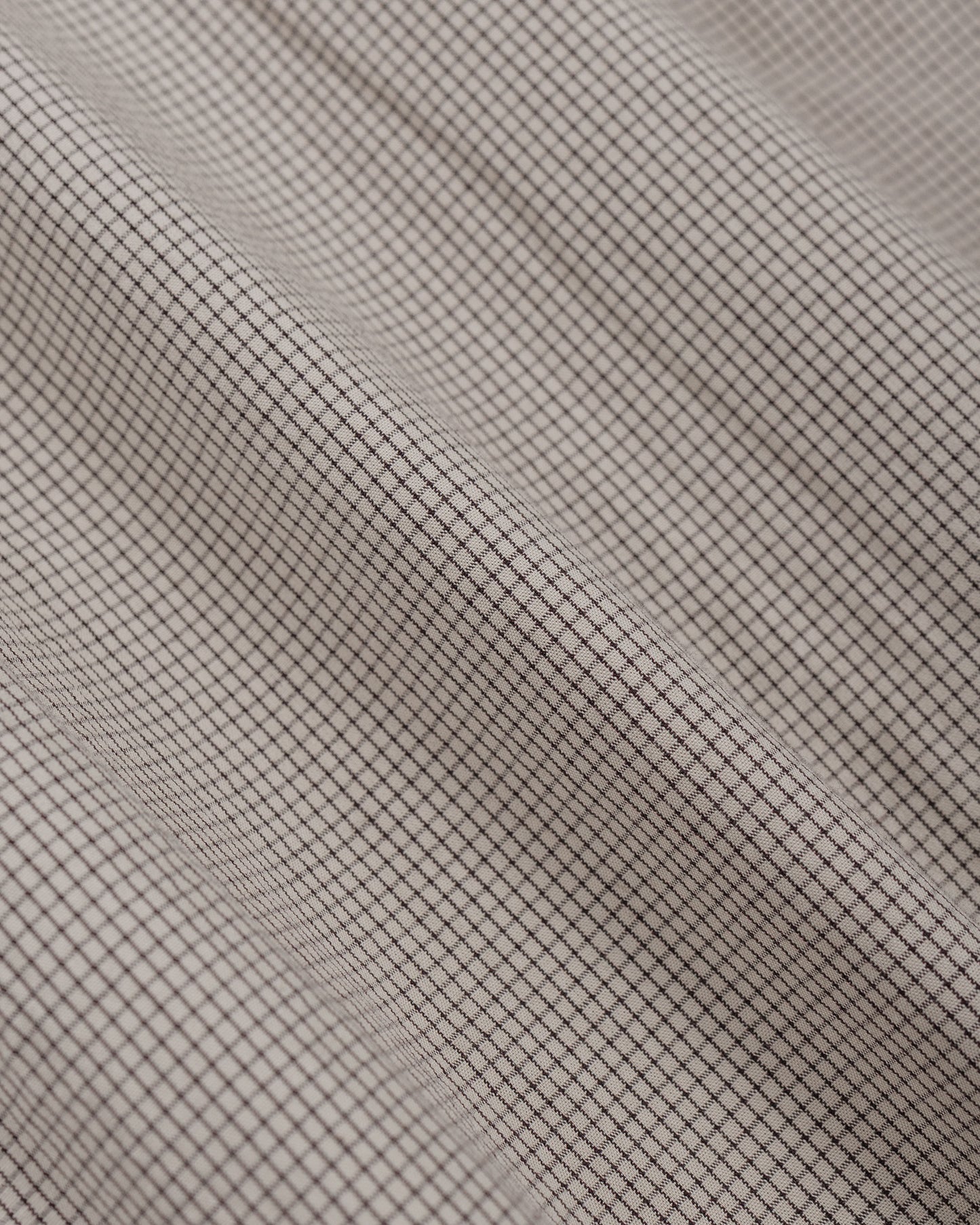 Norse Projects Espevik Oversize Micro Poplin Check Shirt Oatmeal