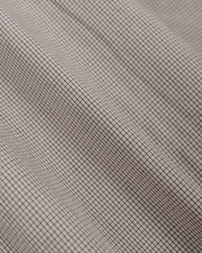 Norse Projects Espevik Oversize Micro Poplin Check Shirt Oatmeal