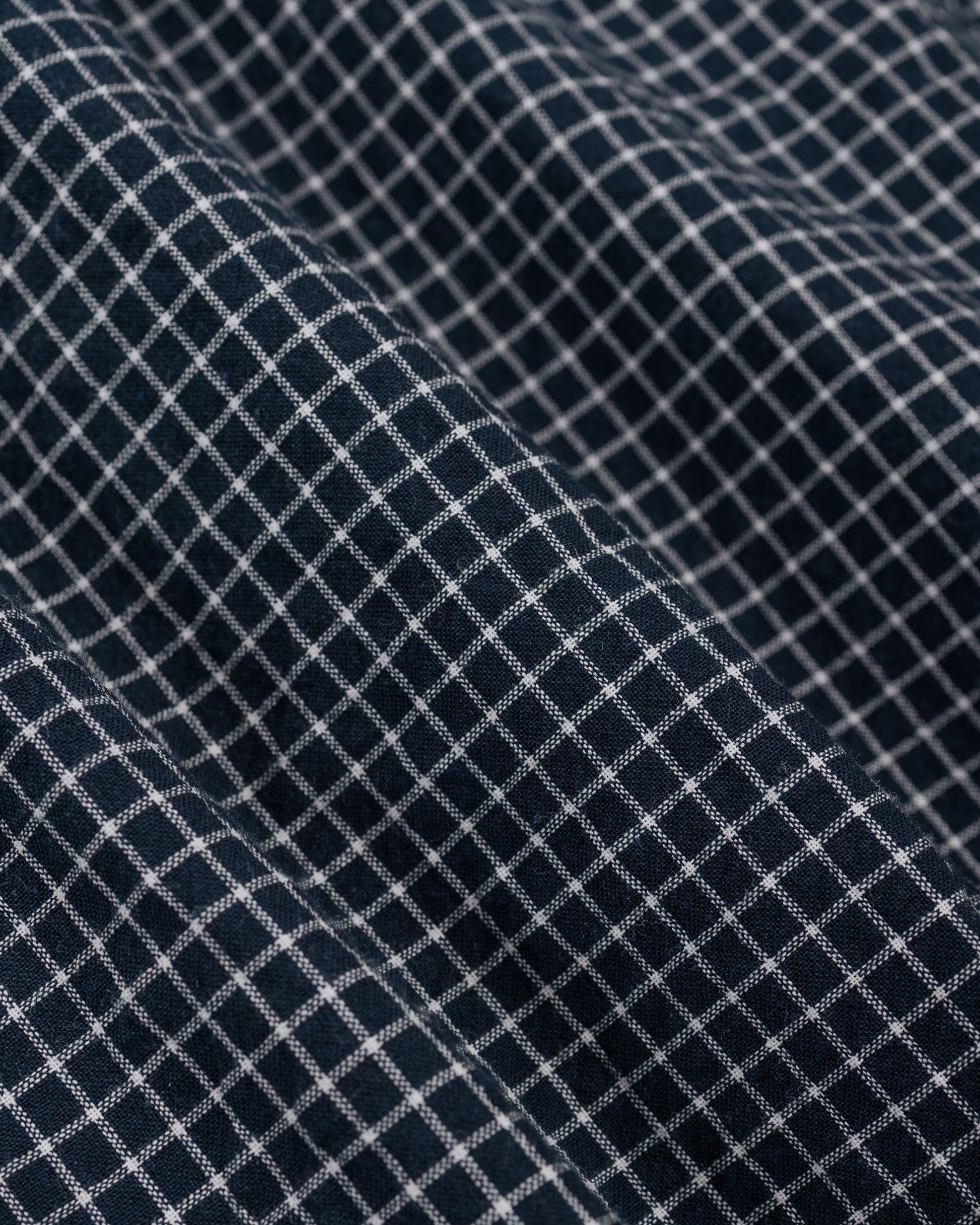 lost & found Norse Projects Norse Projects Espevik Oversized Check SS Shirt Dark Navy Check