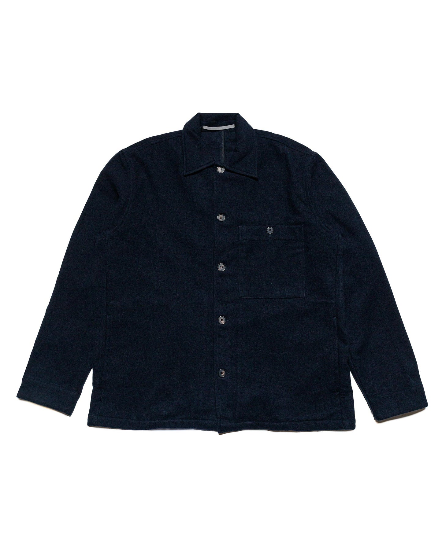 Norse Projects Folk Wool Overshirt Dark Navy