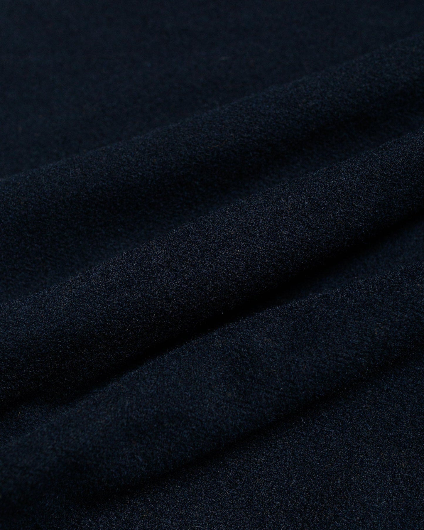 Norse Projects Folk Wool Overshirt Dark Navy fabric