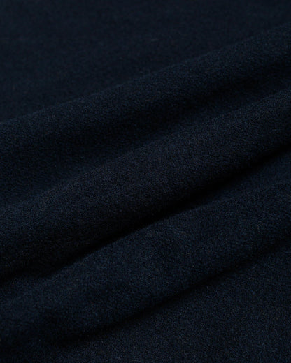 Norse Projects Folk Wool Overshirt Dark Navy fabric