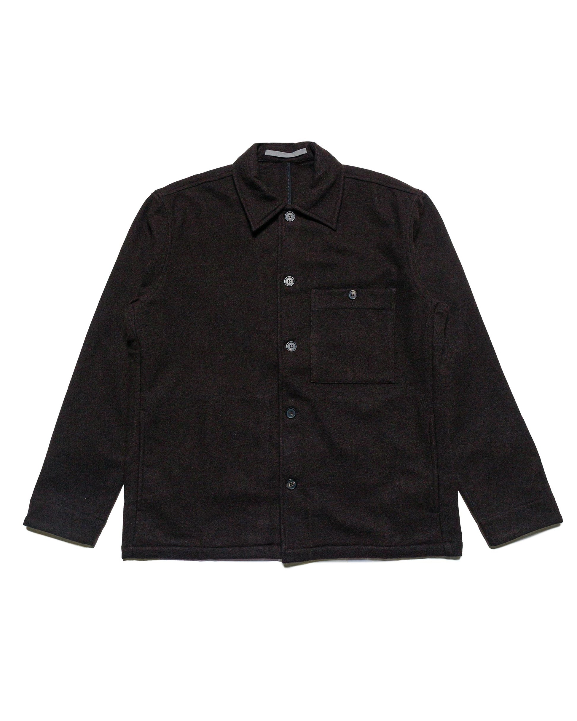 Norse Projects Folk Wool Overshirt Espresso