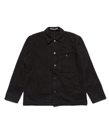 Norse Projects Folk Wool Overshirt Espresso