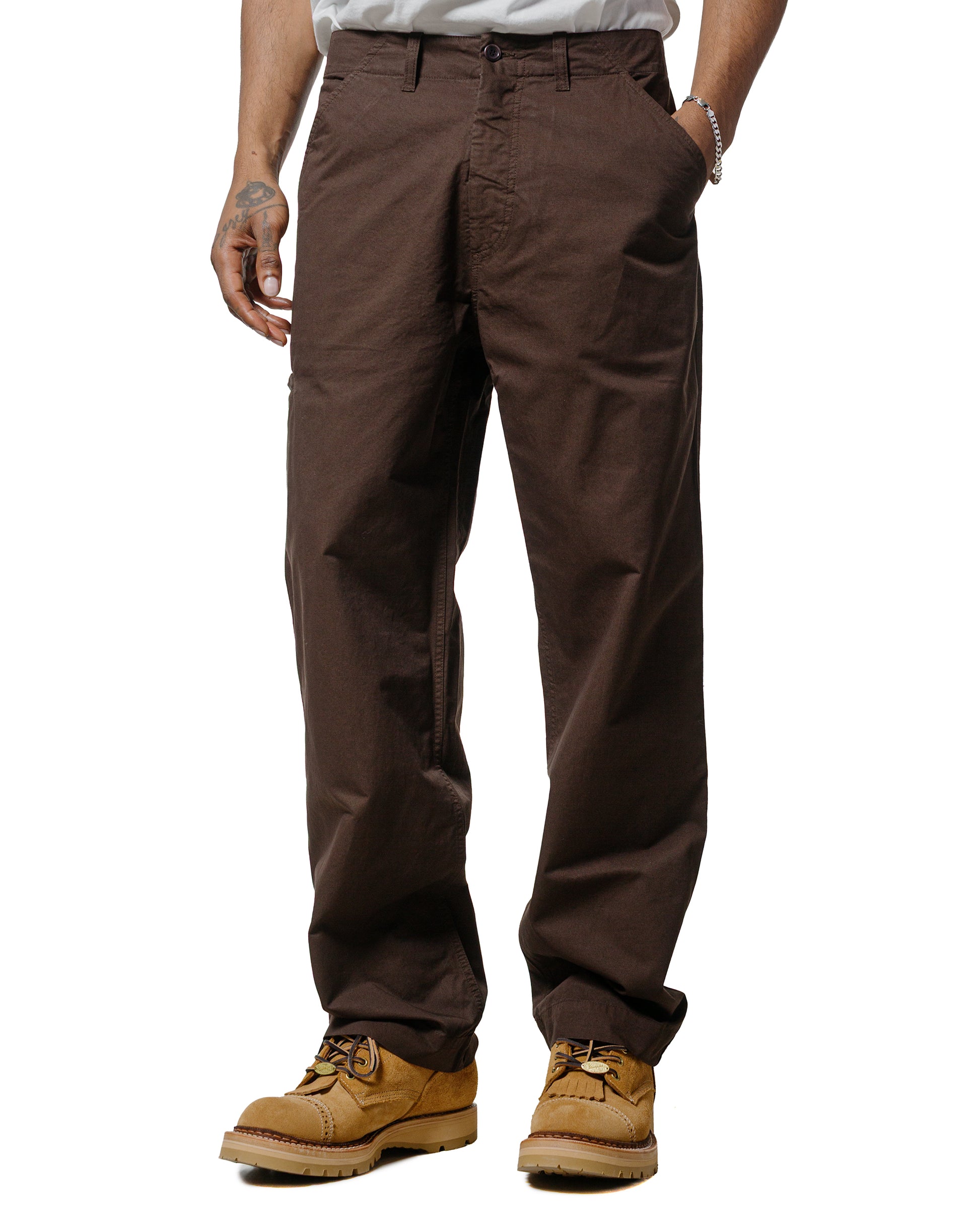 Norse Projects Gorm Relaxed Mineral Dyed Fine Twill Cargo Pants Espresso
