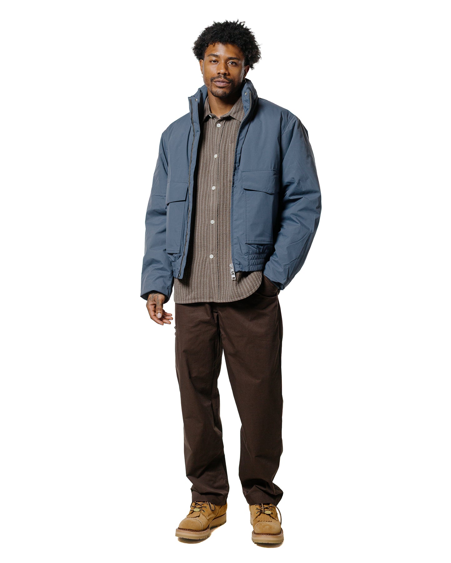 Norse Projects Gorm Relaxed Mineral Dyed Fine Twill Cargo Pants Espresso