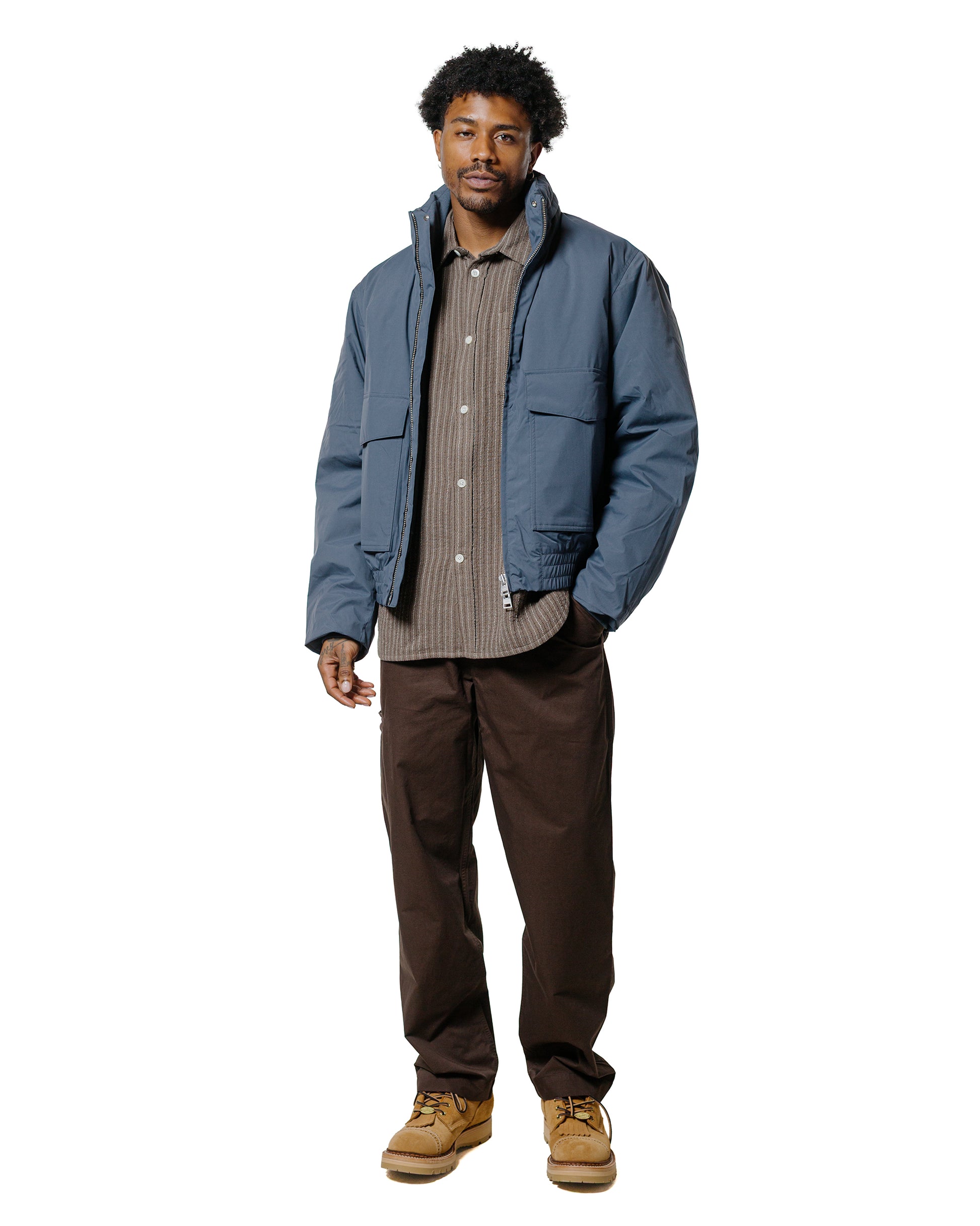 Norse Projects Gorm Relaxed Mineral Dyed Fine Twill Cargo Pants Espresso