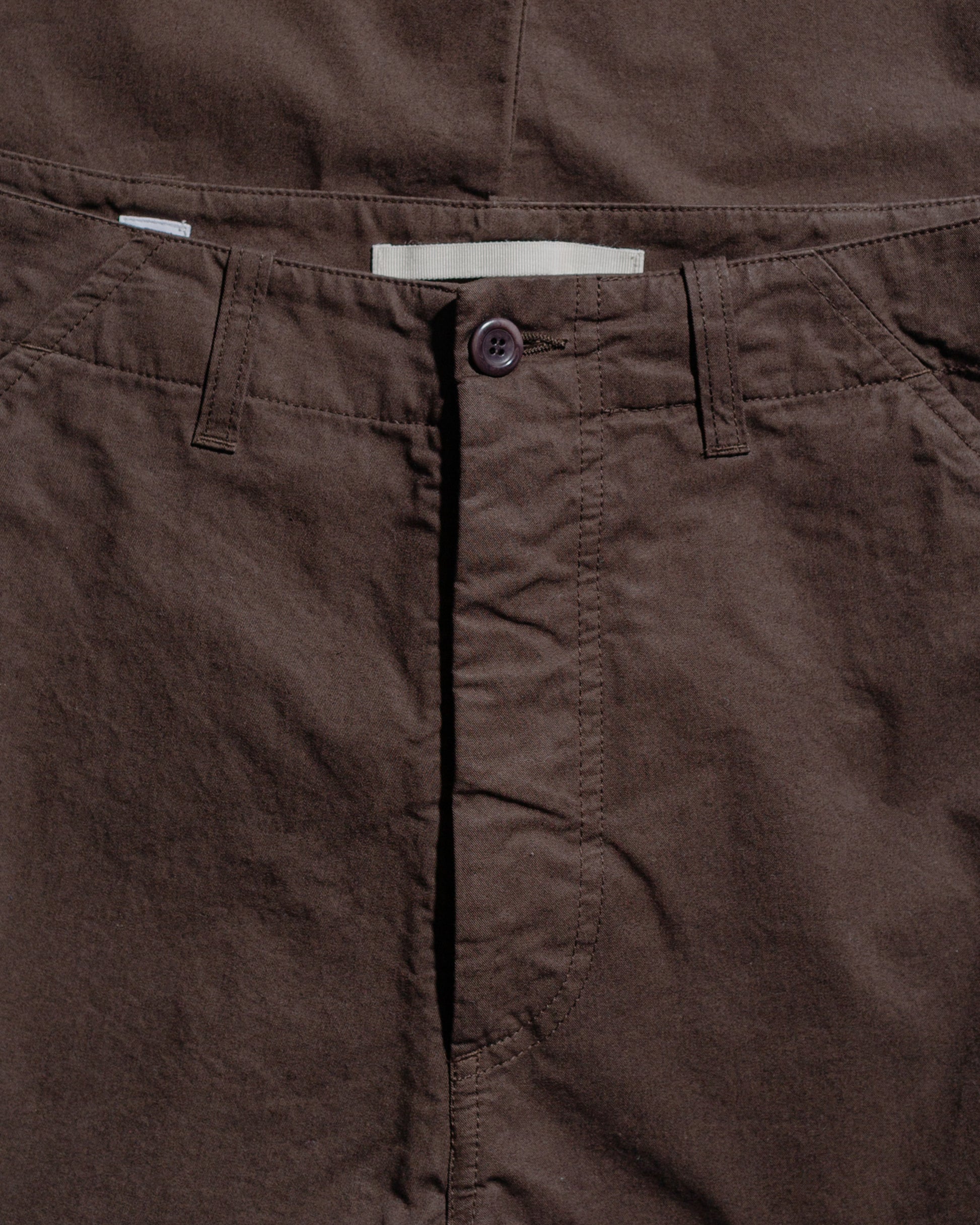 Norse Projects Gorm Relaxed Mineral Dyed Fine Twill Cargo Pants Espresso