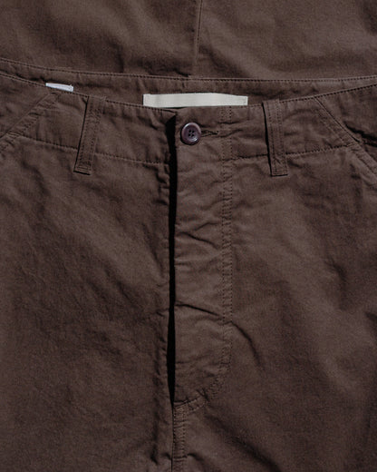 Norse Projects Gorm Relaxed Mineral Dyed Fine Twill Cargo Pants Espresso