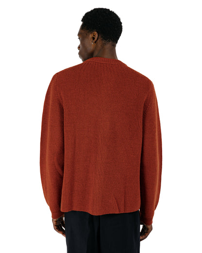 Norse Projects Gullverket Cotton Wool Rib Cardigan Cowhide