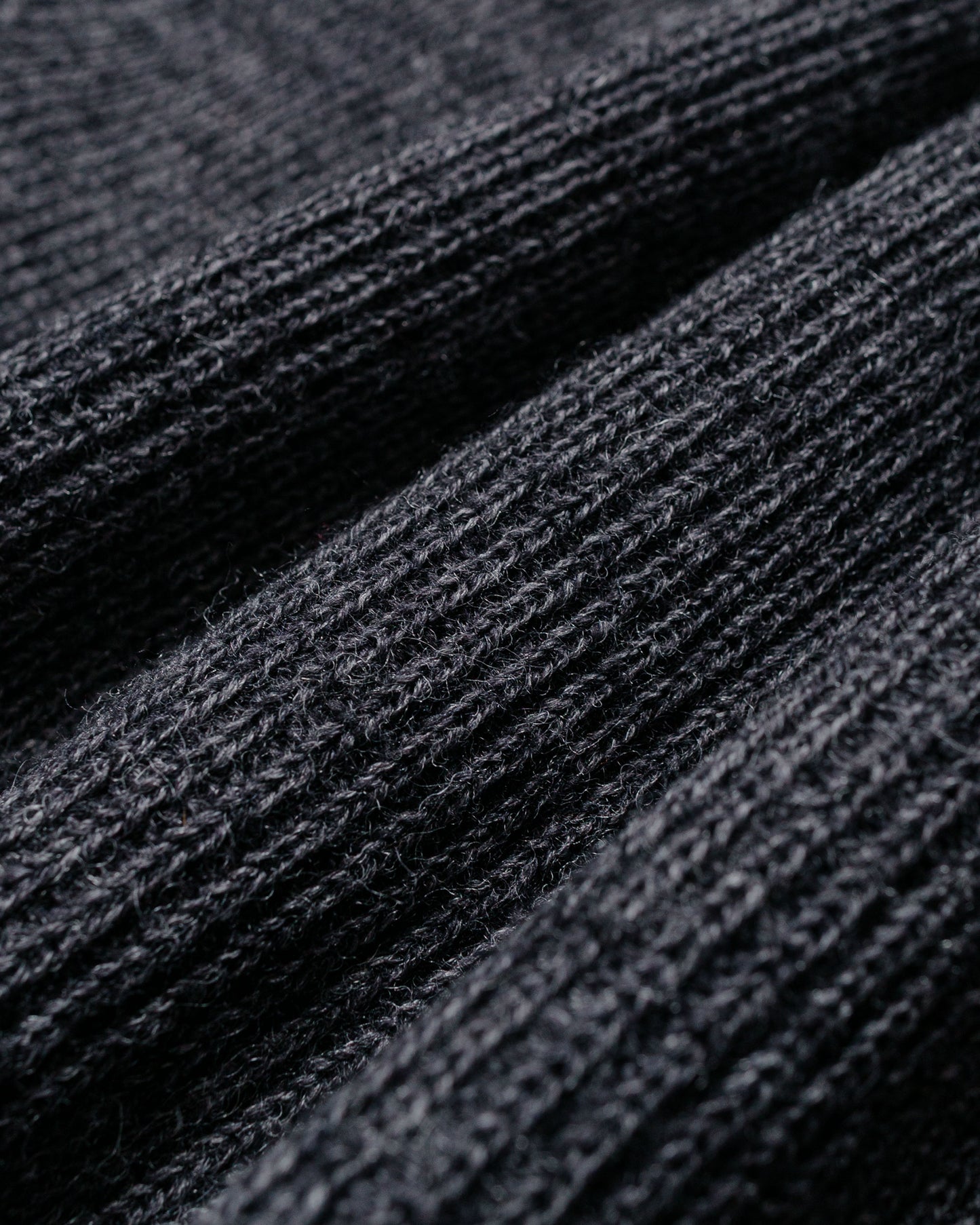 Norse Projects Hagen Wool Cotton Rib Full Zip Jacket Dark Grey Melange