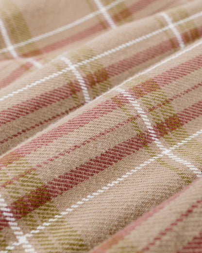 Norse Projects Hjalmer Heavy Twill Check Overshirt Walnut