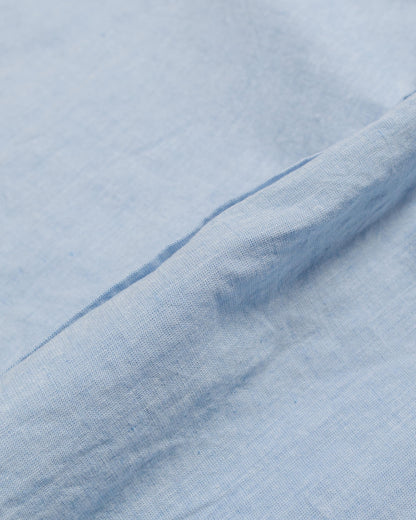 Norse Projects Ivan Relaxed Cotton Linen SS Shirt Pale Blue fabric