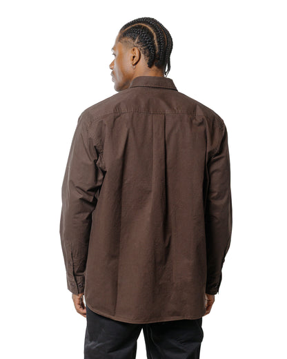 Norse Projects Julius Mineral Dyed Overshirt Shirt Espresso