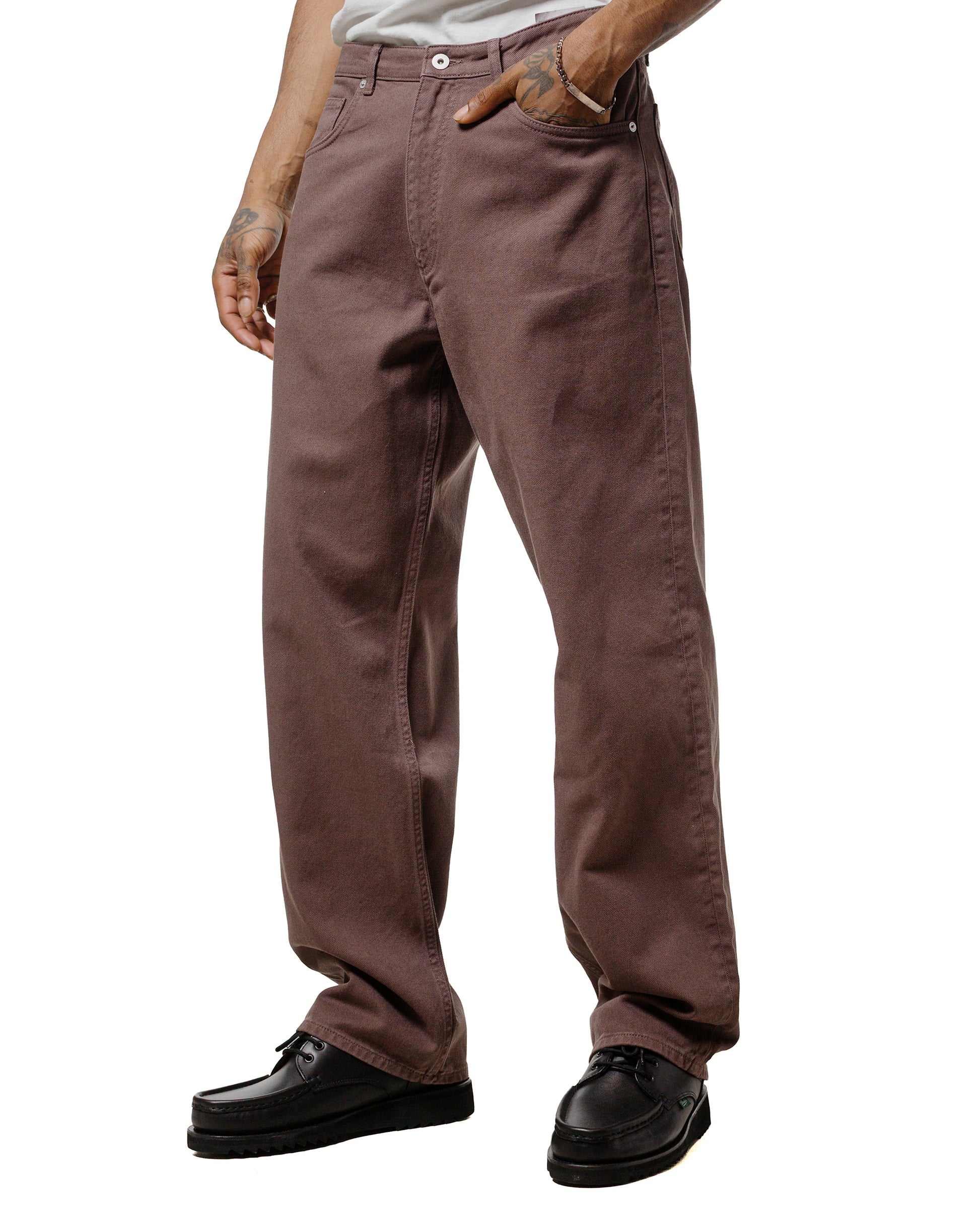 Norse Projects Mogens Relaxed 5 Pocket Heavy Twill Seal Brown