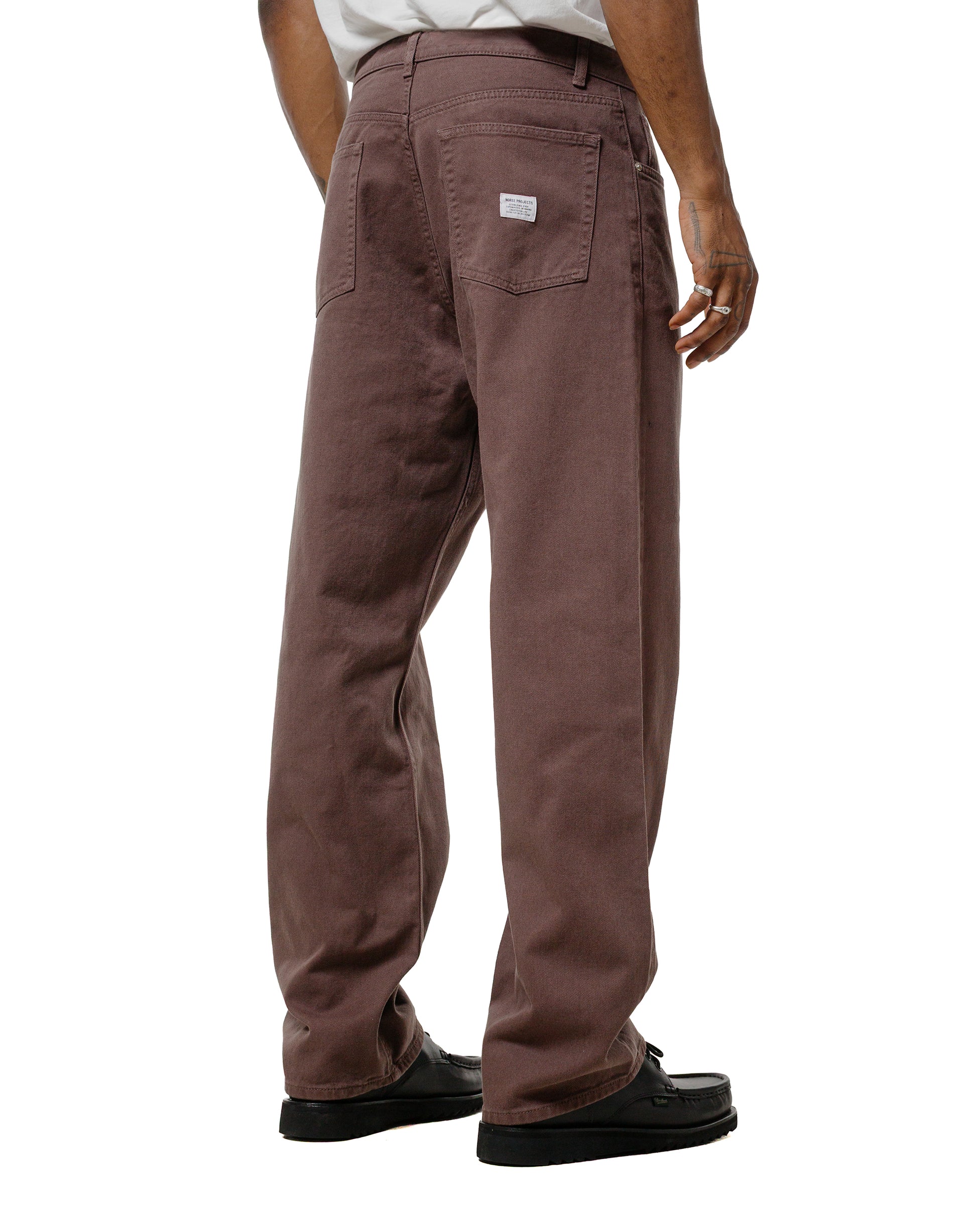 Norse Projects Mogens Relaxed 5 Pocket Heavy Twill Seal Brown