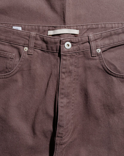 Norse Projects Mogens Relaxed 5 Pocket Heavy Twill Seal Brown