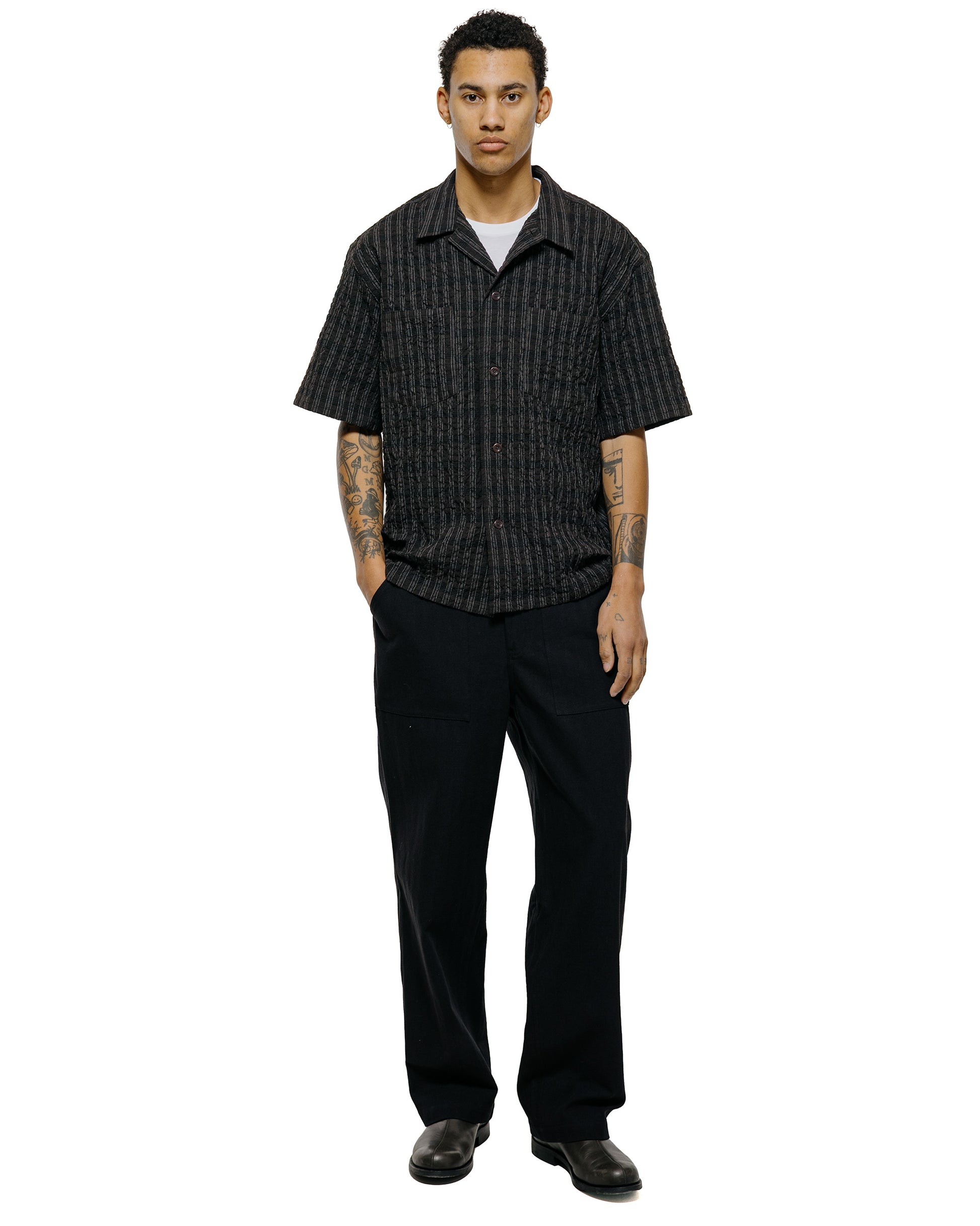 lost & found Norse Projects Norse Projects Mols Check SS Camp Shirt Delicioso Brown