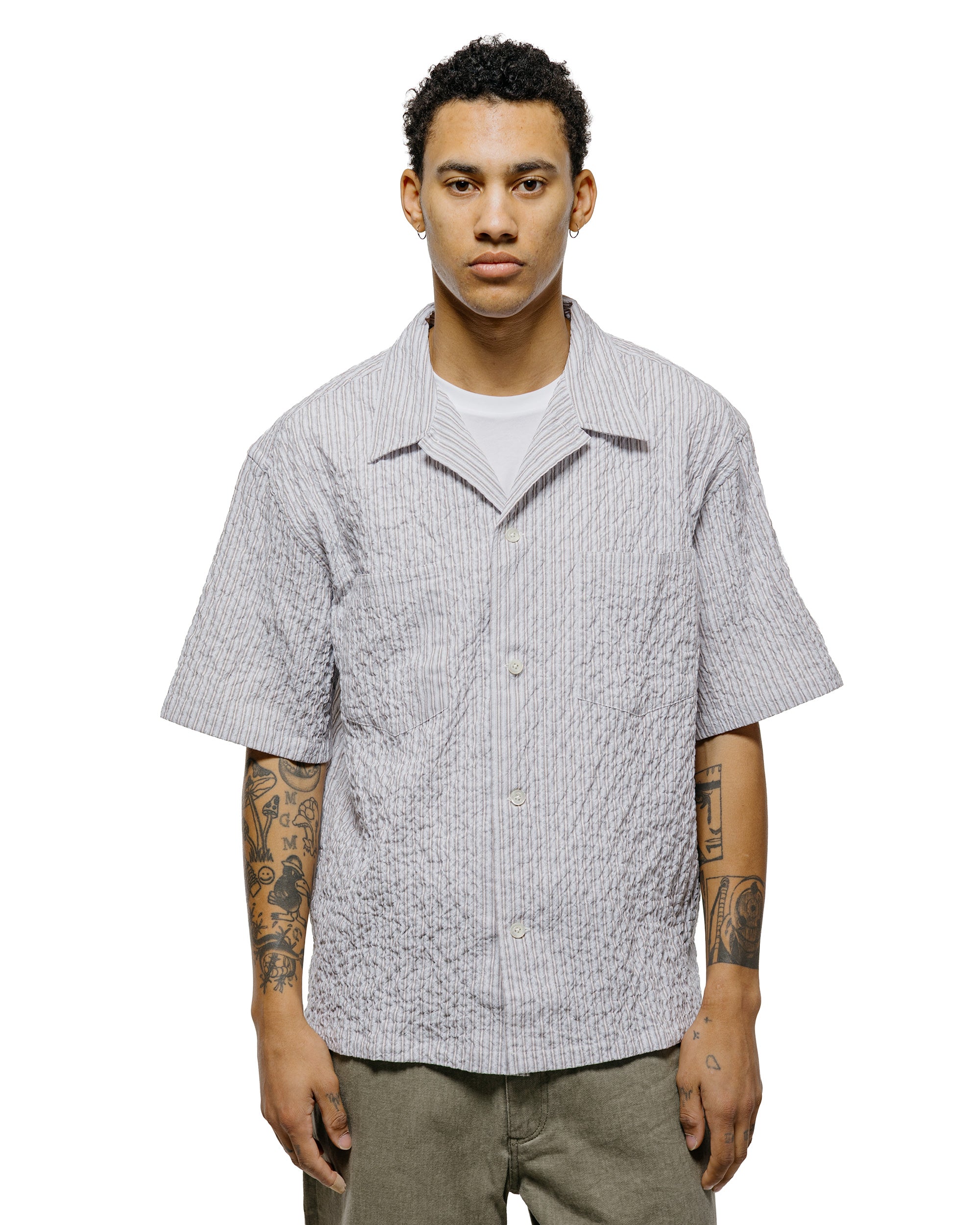 Norse Projects Mols Striped SS Camp Shirt Multi Color Stripe
