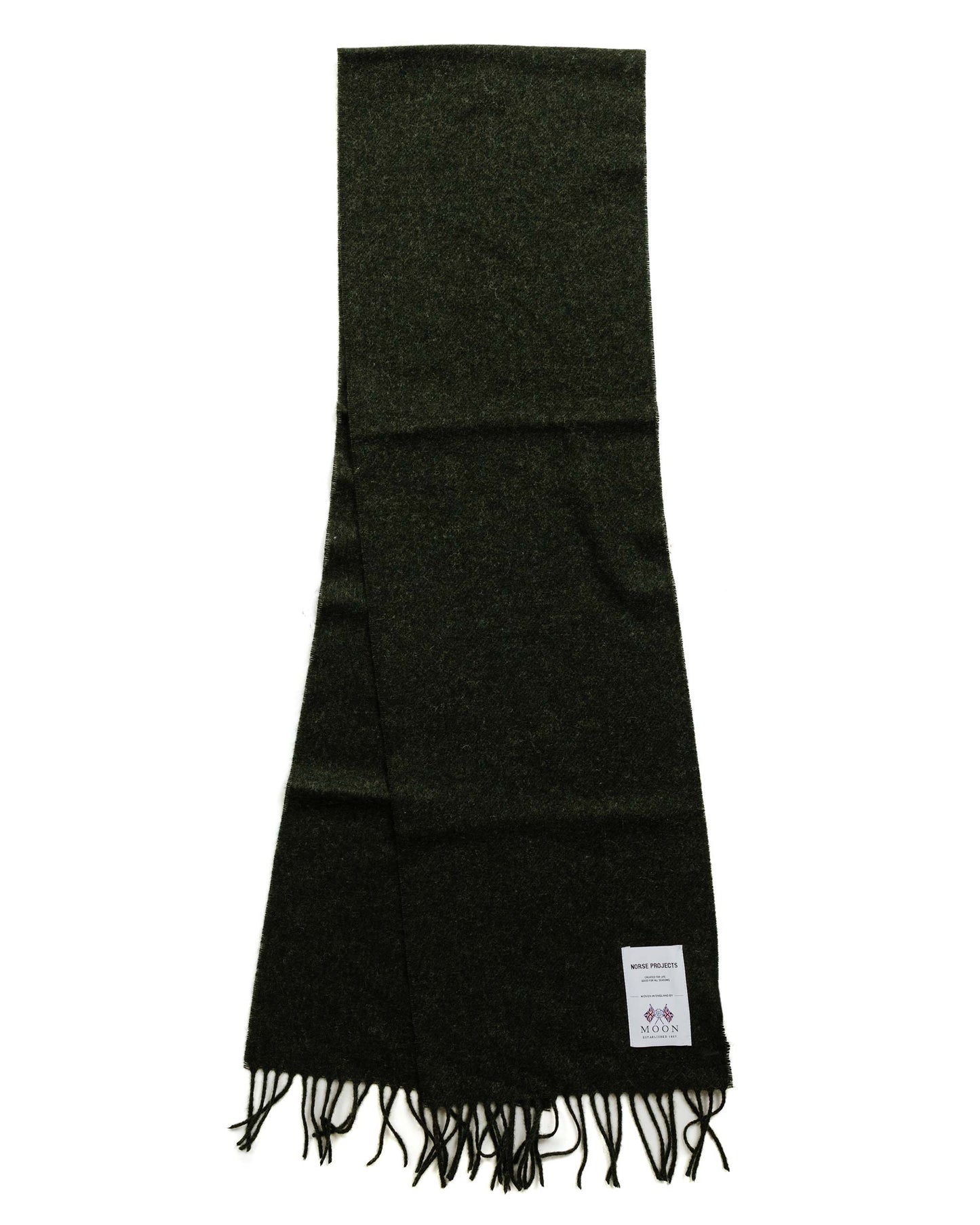 Norse Projects Moon Lambswool Scarf Beech Green