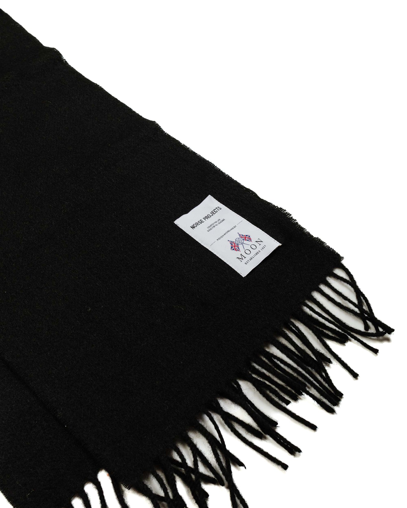 Norse Projects Moon Lambswool Scarf Dark Navy Fabric