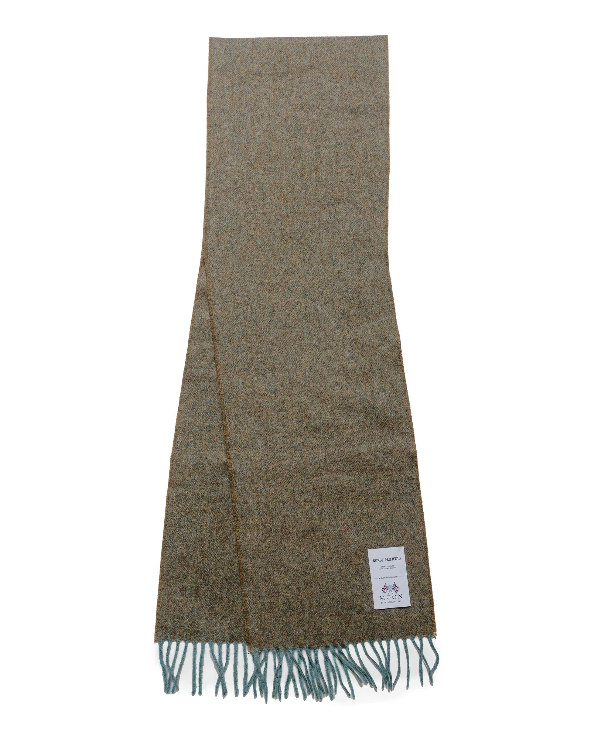 Norse Projects Moon Lambswool Scarf Linden Green