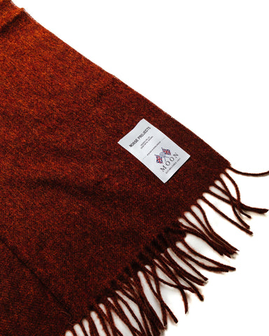 Norse Projects Moon Lambswool Scarf Rust Brown