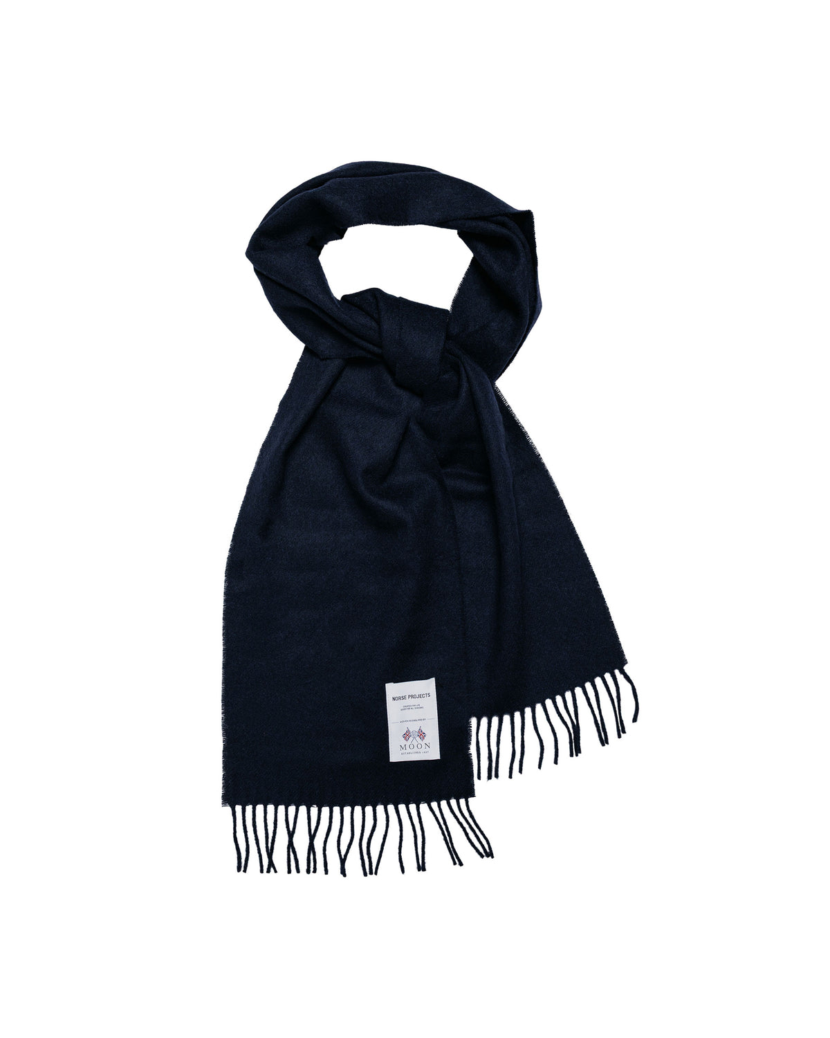 Norse Projects Moon Merino Lambswool Scarf Dark Navy