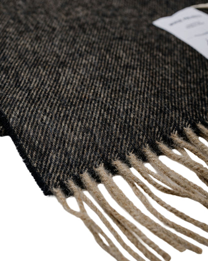 Norse Projects Moon Merino Lambswool Scarf Seal Brown