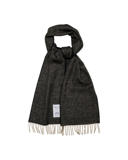 Norse Projects Moon Merino Lambswool Scarf Seal Brown