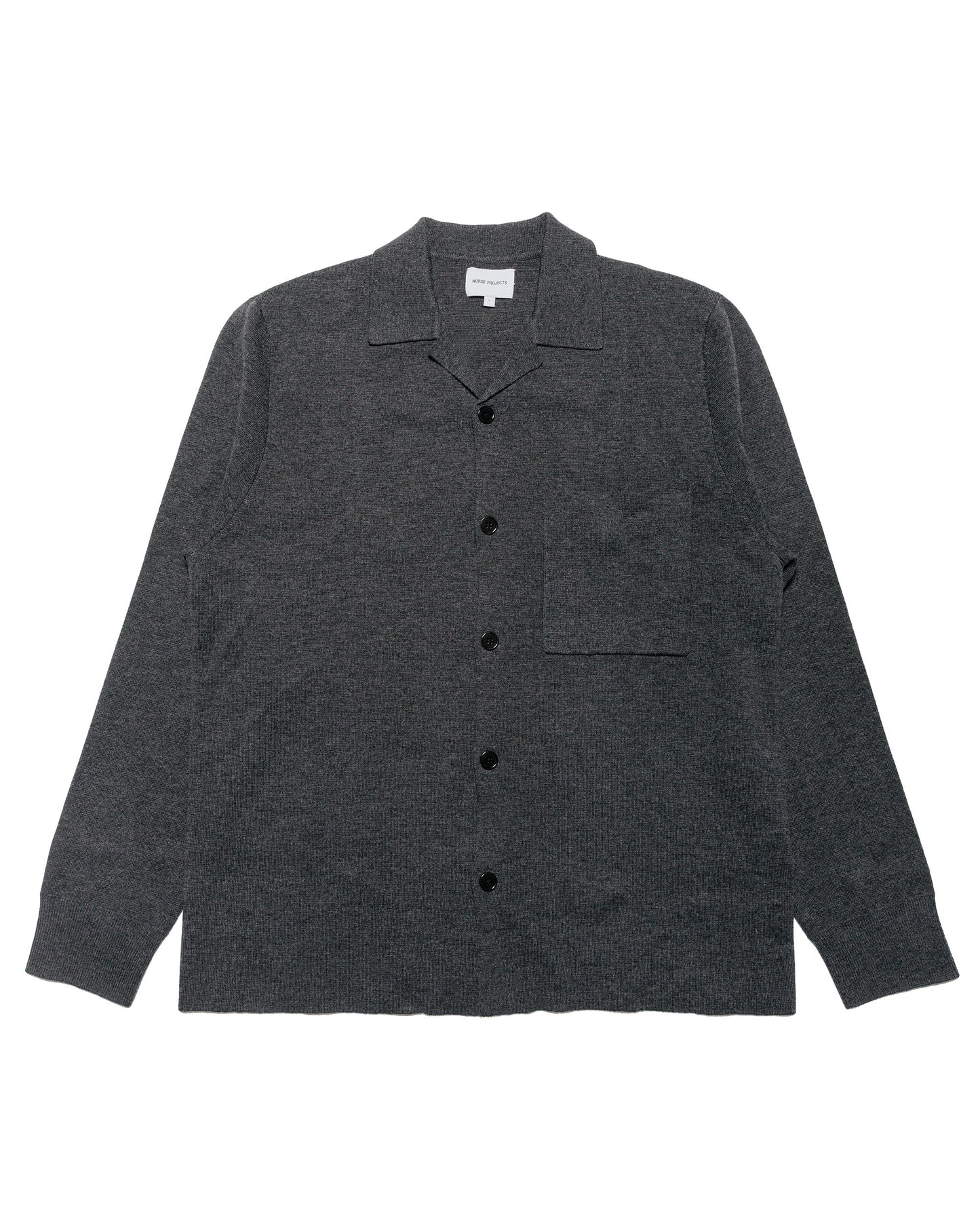 Norse Projects Nicolai Merino Cotton Milano Jacket Dark Grey Melange