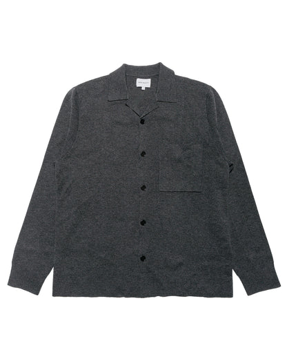 Norse Projects Nicolai Merino Cotton Milano Jacket Dark Grey Melange