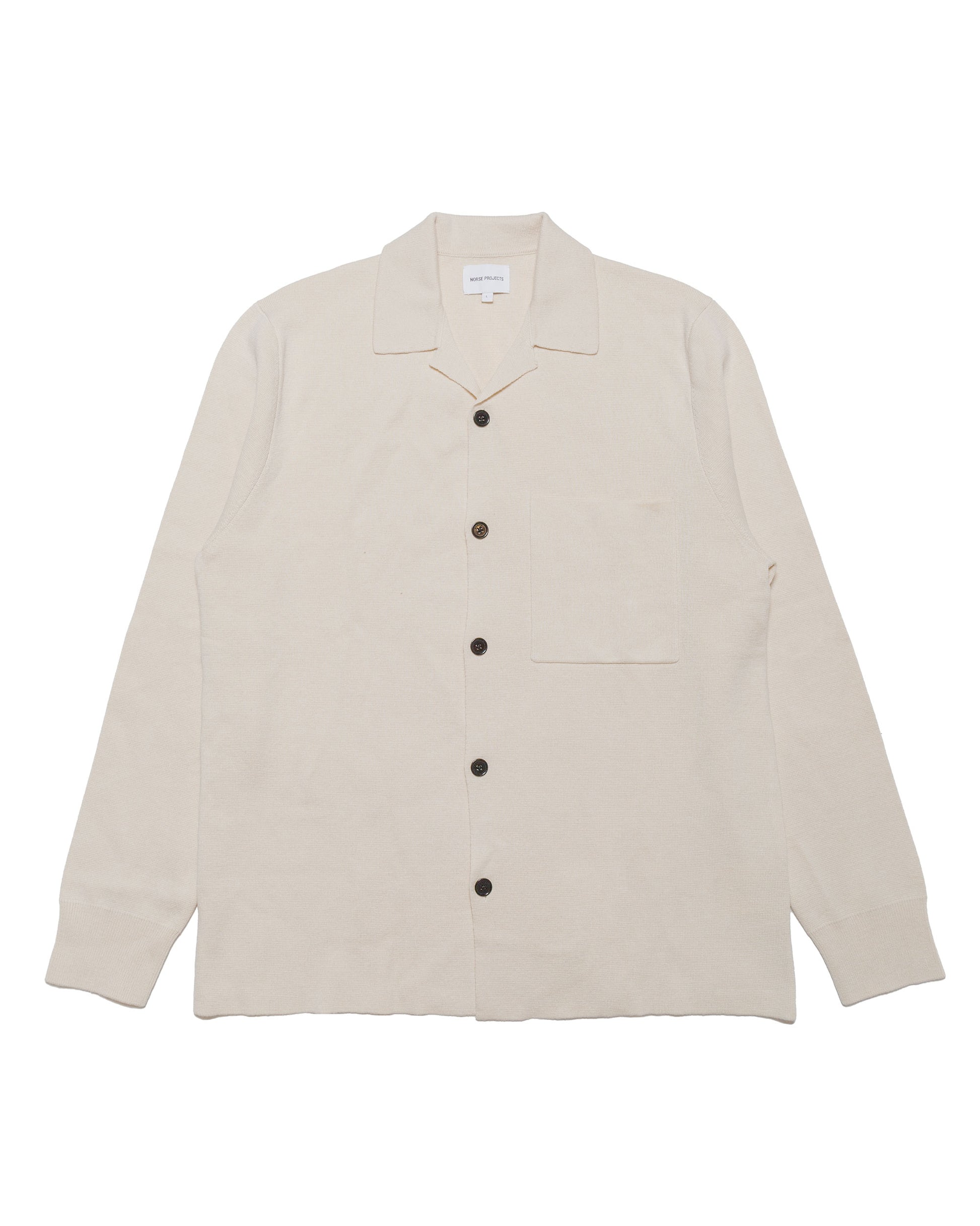 Norse Projects Nicolai Merino Cotton Milano Jacket Enamel White