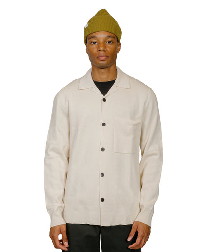 Norse Projects Nicolai Merino Cotton Milano Jacket Enamel White model front