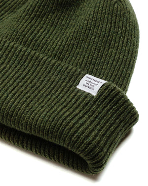 Norse Projects Norse Beanie Army Green Fabric