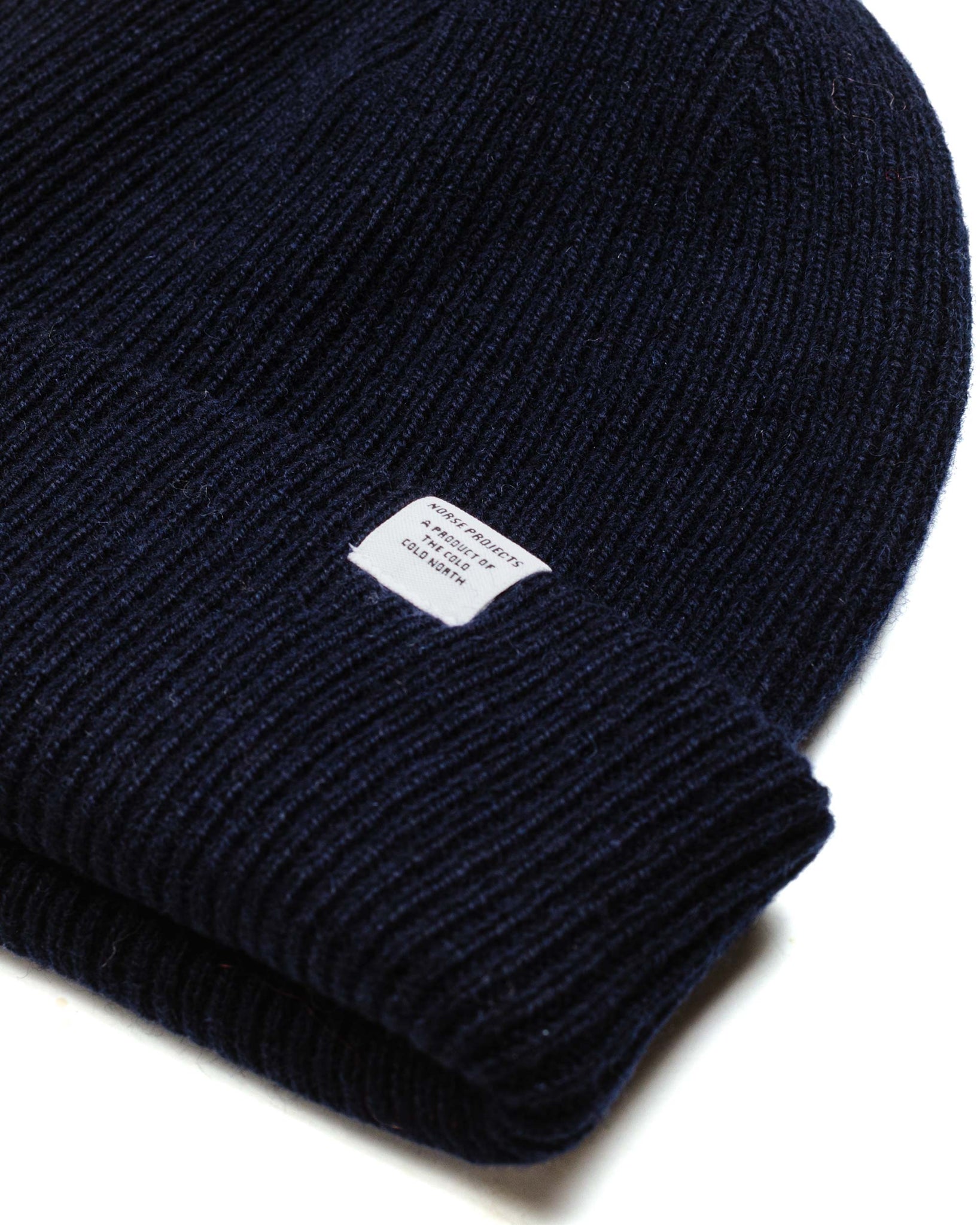 Norse Projects Norse Beanie Dark Navy Fabric